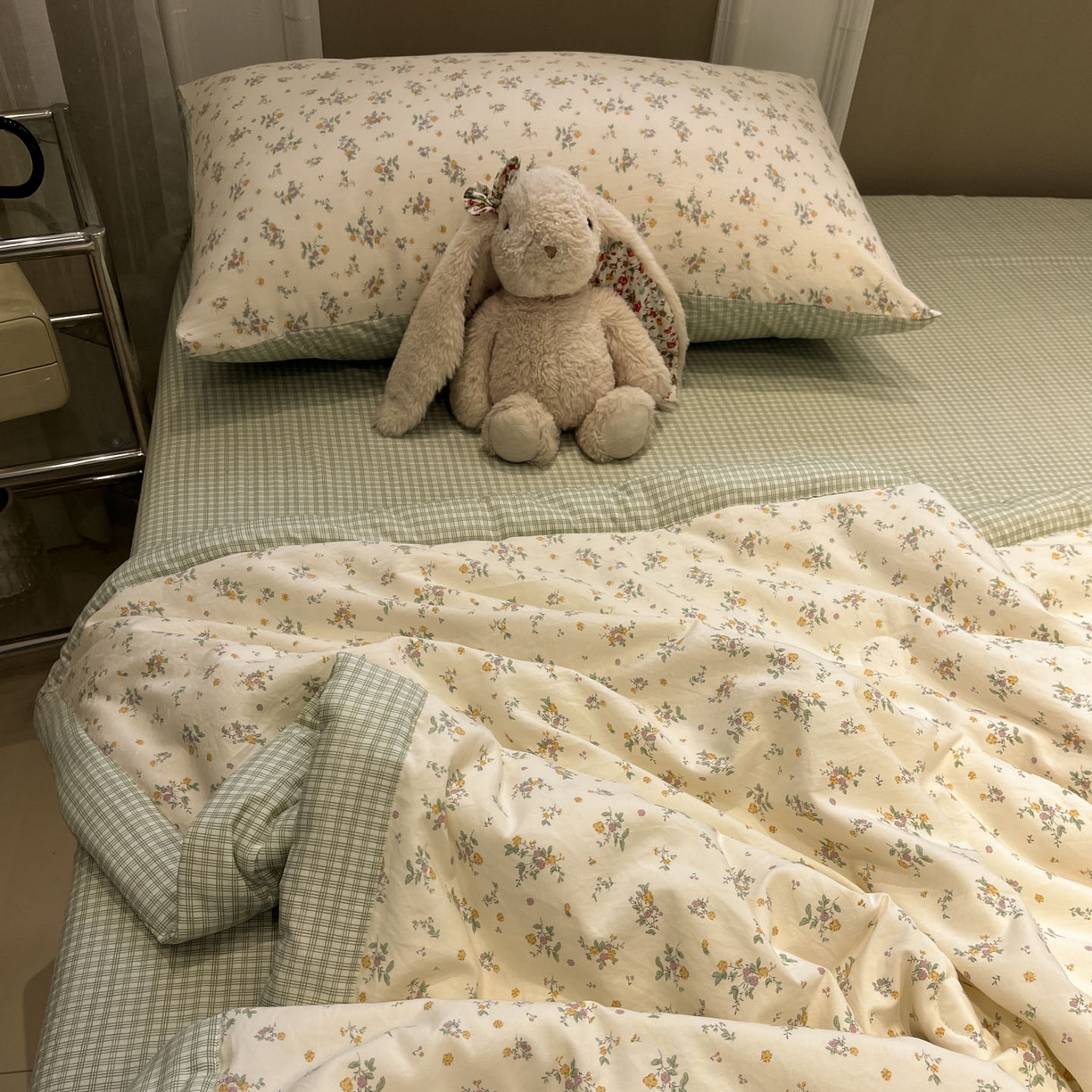 91家纺网 家纺一手货源 找家纺 一加一 2026新款雅棉活性印花大豆夏被四件套 夏凉被空调被 屿花