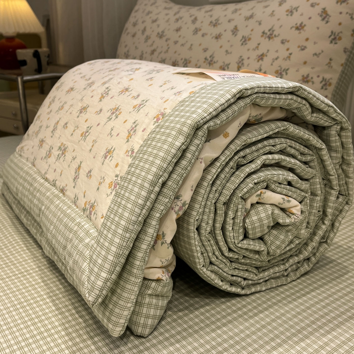 91家纺网 家纺一手货源 找家纺 一加一 2026新款雅棉活性印花大豆夏被四件套 夏凉被空调被 屿花