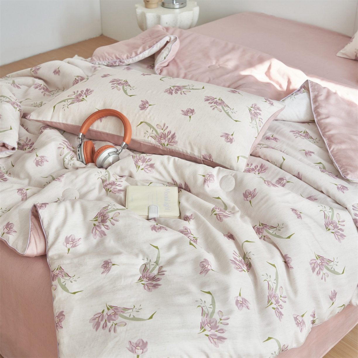 91家纺网 家纺一手货源 找家纺 （总）恬思语家纺 2026新款天丝麻大豆印花夏被夏凉被空调被