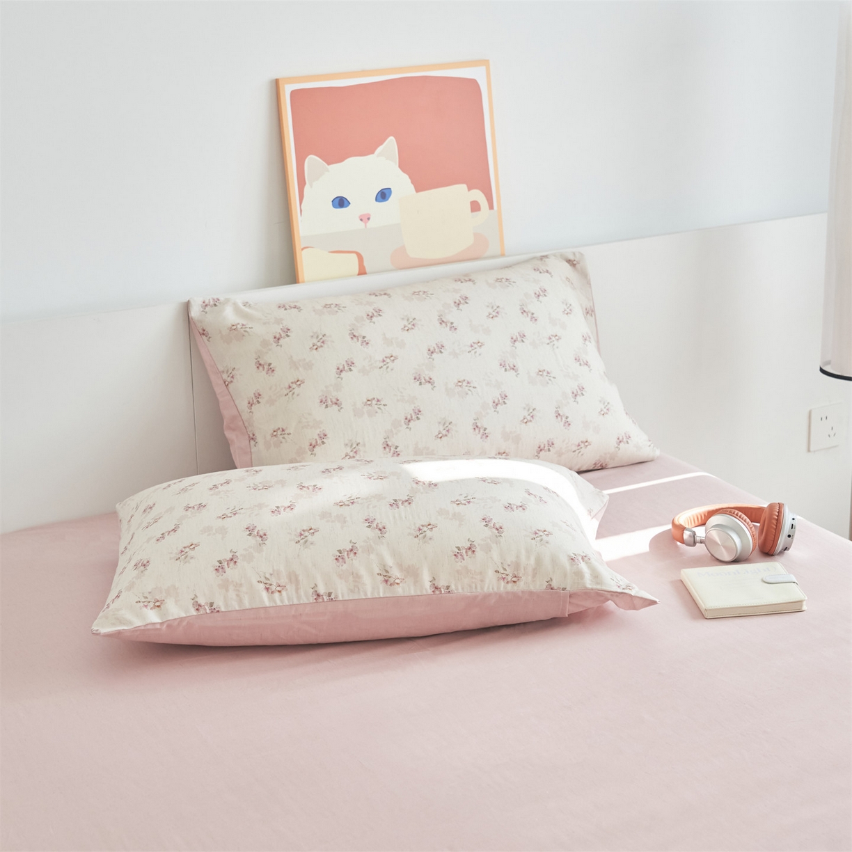 91家纺网 家纺一手货源 找家纺 恬思语家纺 2026新款天丝麻大豆印花夏被夏凉被空调被 醉花粉