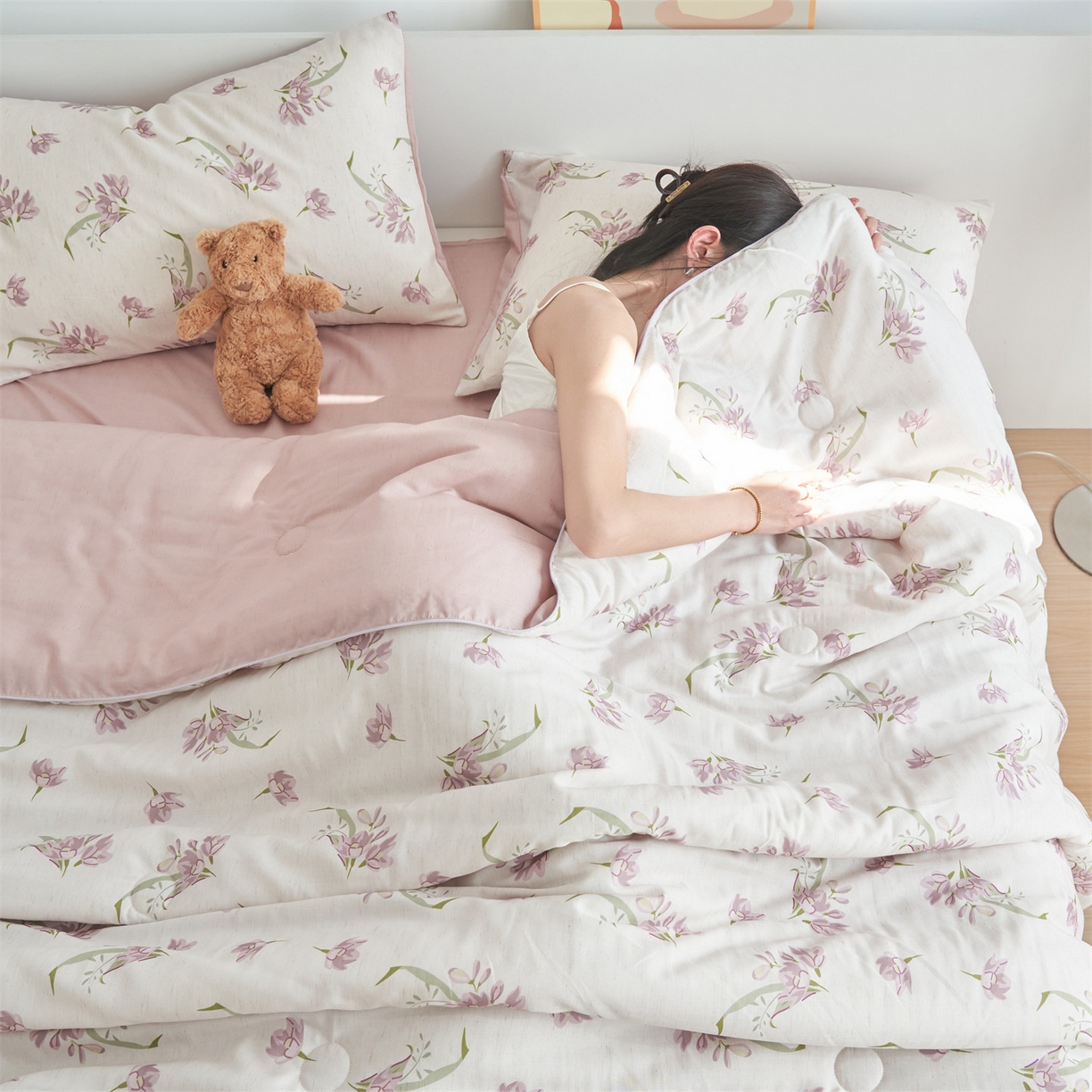 91家纺网 家纺一手货源 找家纺 （总）恬思语家纺 2026新款天丝麻大豆印花夏被夏凉被空调被