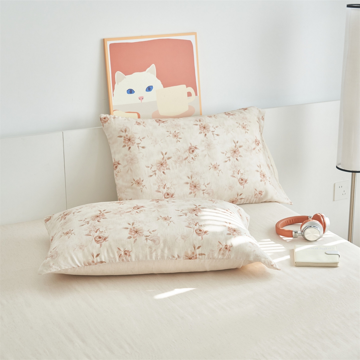 91家纺网 家纺一手货源 找家纺 恬思语家纺 2026新款天丝麻大豆印花夏被夏凉被空调被 花叶秋