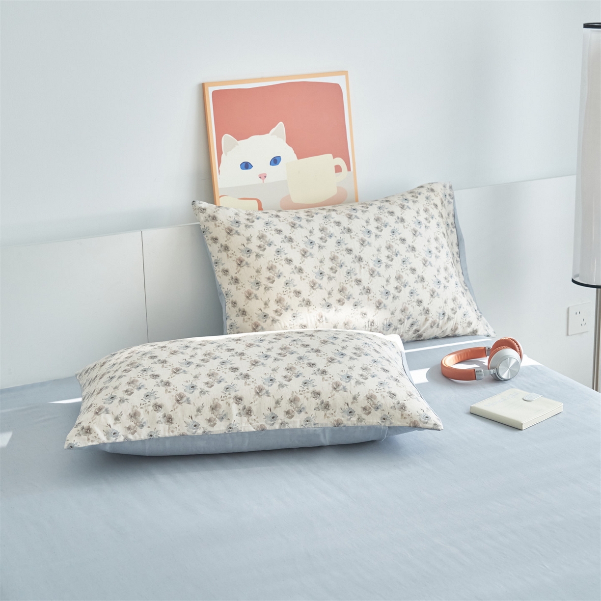 91家纺网 家纺一手货源 找家纺 恬思语家纺 2026新款天丝麻大豆印花夏被夏凉被空调被 花草韵