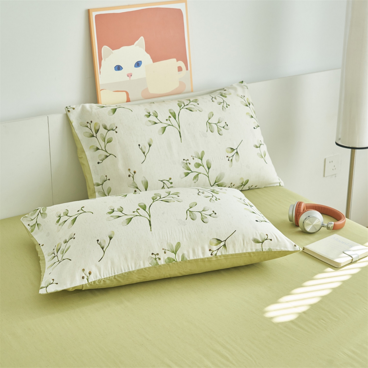 91家纺网 家纺一手货源 找家纺 恬思语家纺 2026新款天丝麻大豆印花夏被夏凉被空调被 栀子花开