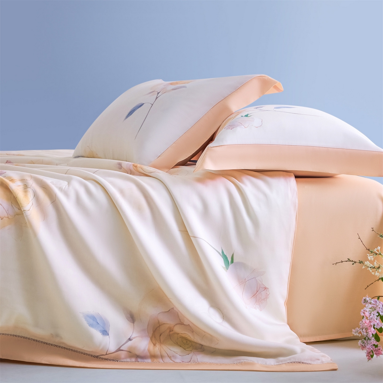 91家纺网 家纺一手货源 找家纺 （总）恬思语家纺 2026春夏新品莱赛尔天丝印花蚕丝夏被夏凉被空调被