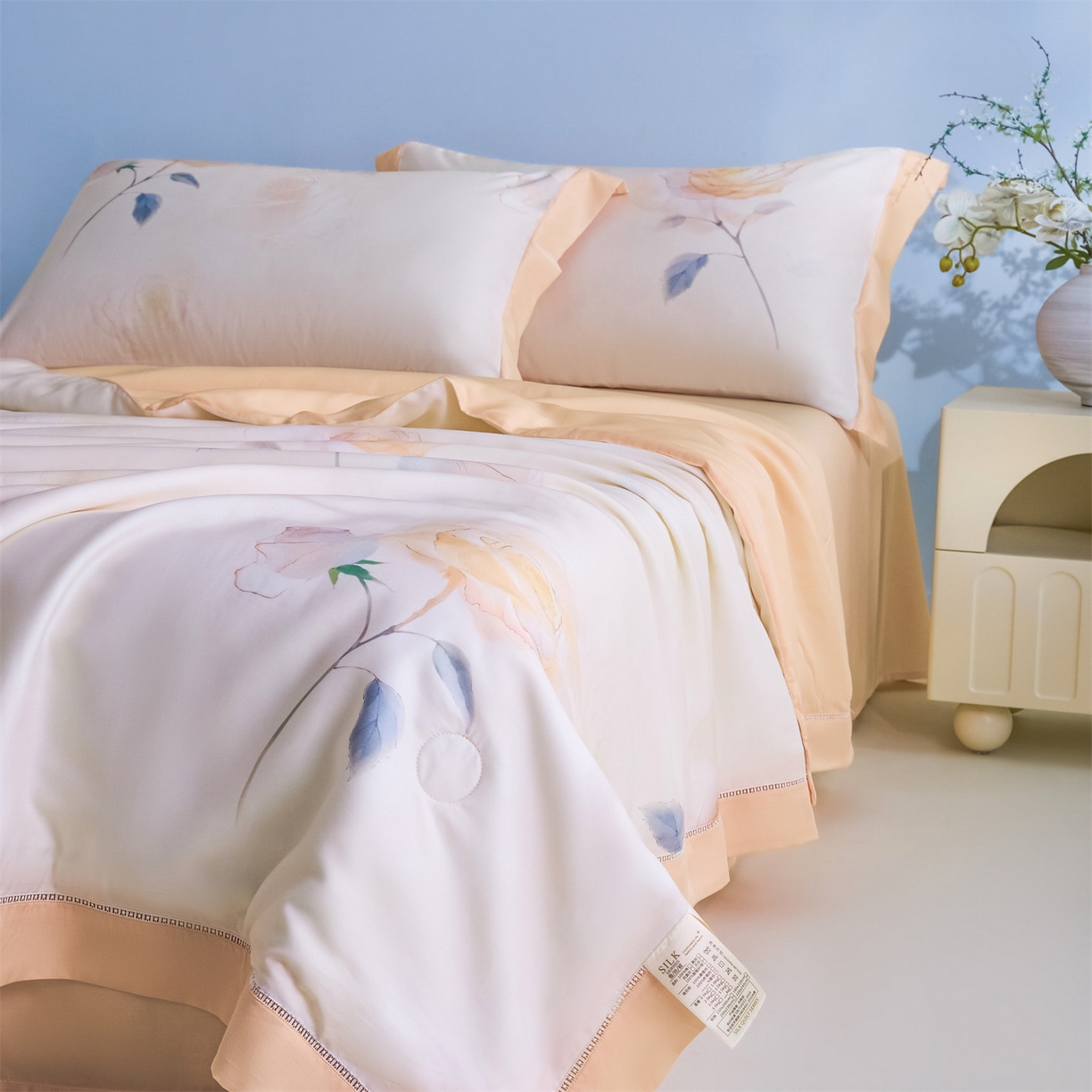 91家纺网 家纺一手货源 找家纺 （总）恬思语家纺 2026春夏新品莱赛尔天丝印花蚕丝夏被夏凉被空调被