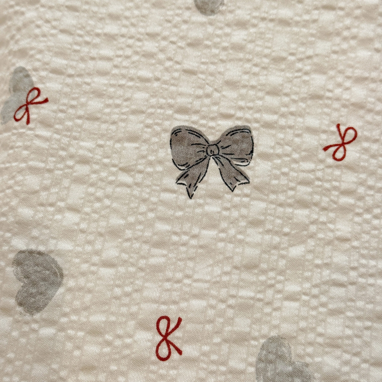 91家纺网 家纺一手货源 找家纺 富米莱（原臻工厂） 2026新款云感泡芙棉小清新印花简约床盖床裙四件套一小红书推荐 简约-灰蝴蝶结