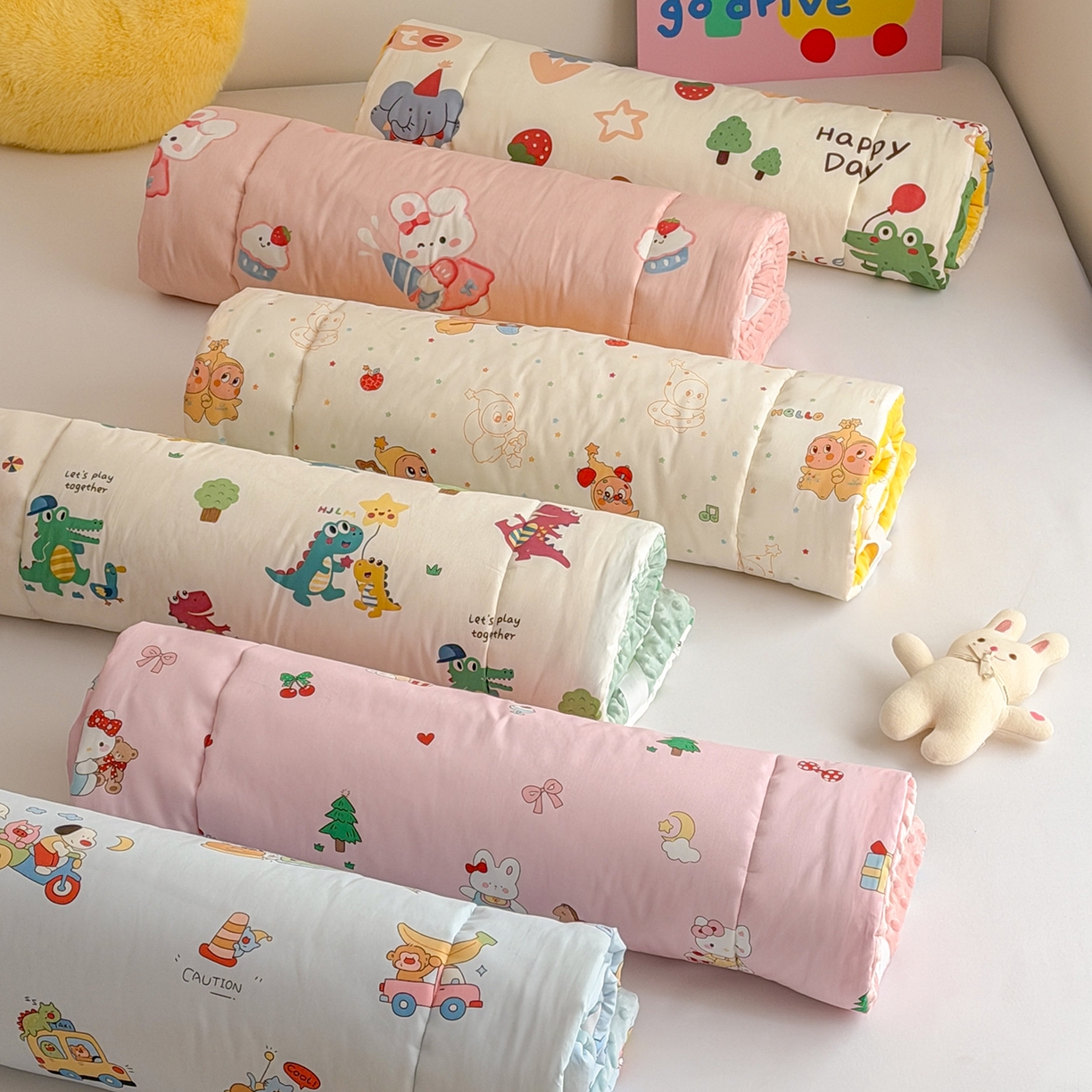 91家纺网 家纺一手货源 找家纺 （总）嗨生活 2026新款全棉儿童床垫幼儿园床垫床褥拼床床垫