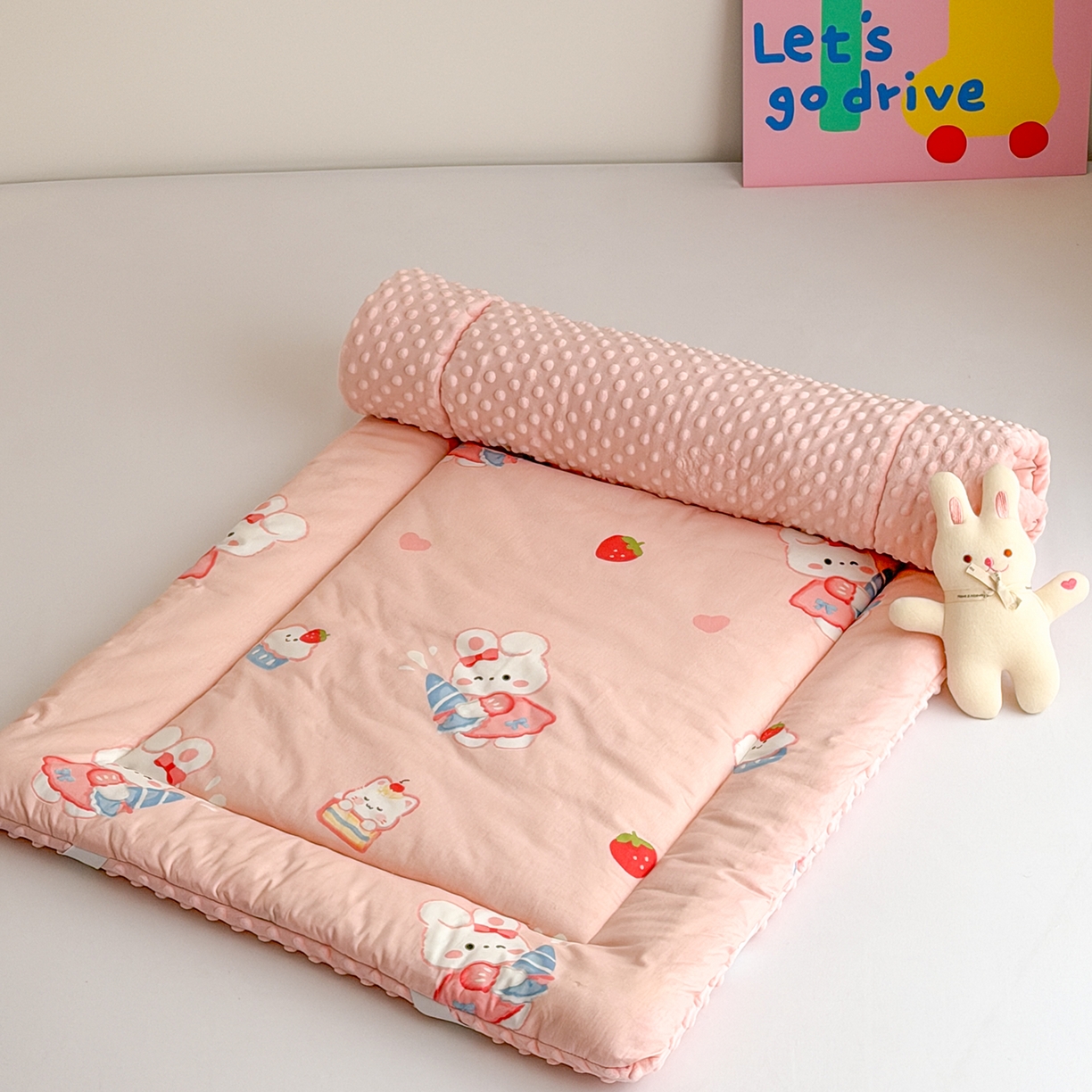 91家纺网 家纺一手货源 找家纺 （总）嗨生活 2026新款全棉儿童床垫幼儿园床垫床褥拼床床垫