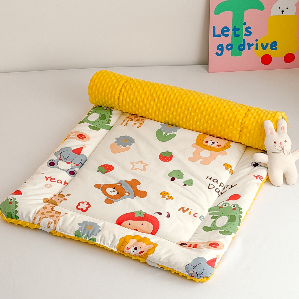 91家纺网 家纺一手货源 找家纺 （总）嗨生活 2026新款全棉儿童床垫幼儿园床垫床褥拼床床垫