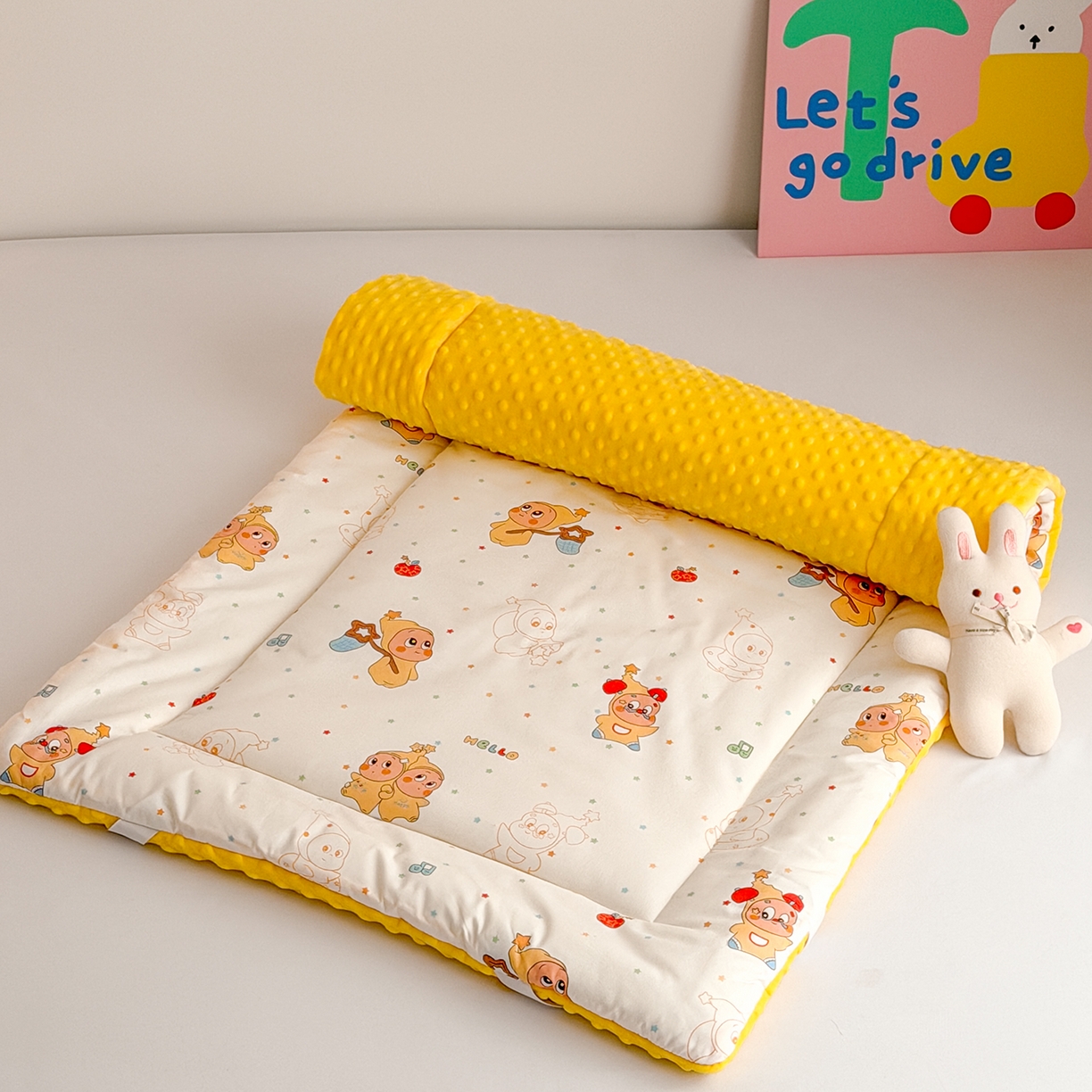 91家纺网 家纺一手货源 找家纺 （总）嗨生活 2026新款全棉儿童床垫幼儿园床垫床褥拼床床垫