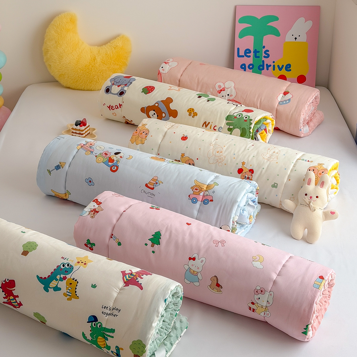 91家纺网 家纺一手货源 找家纺 （总）嗨生活 2026新款全棉儿童床垫幼儿园床垫床褥拼床床垫