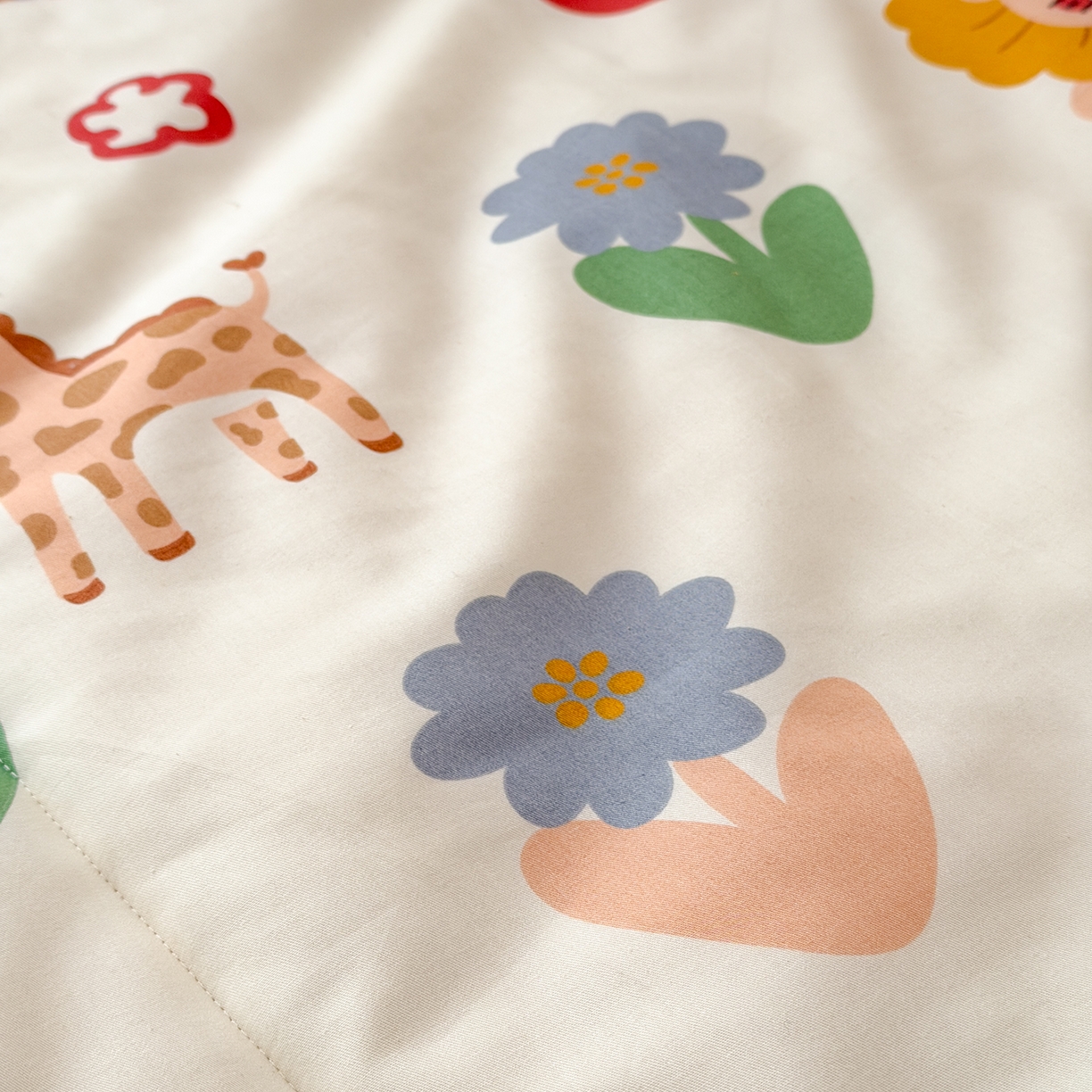 91家纺网 家纺一手货源 找家纺 嗨生活 2026新款全棉儿童床垫幼儿园床垫床褥拼床床垫 布拉乐园