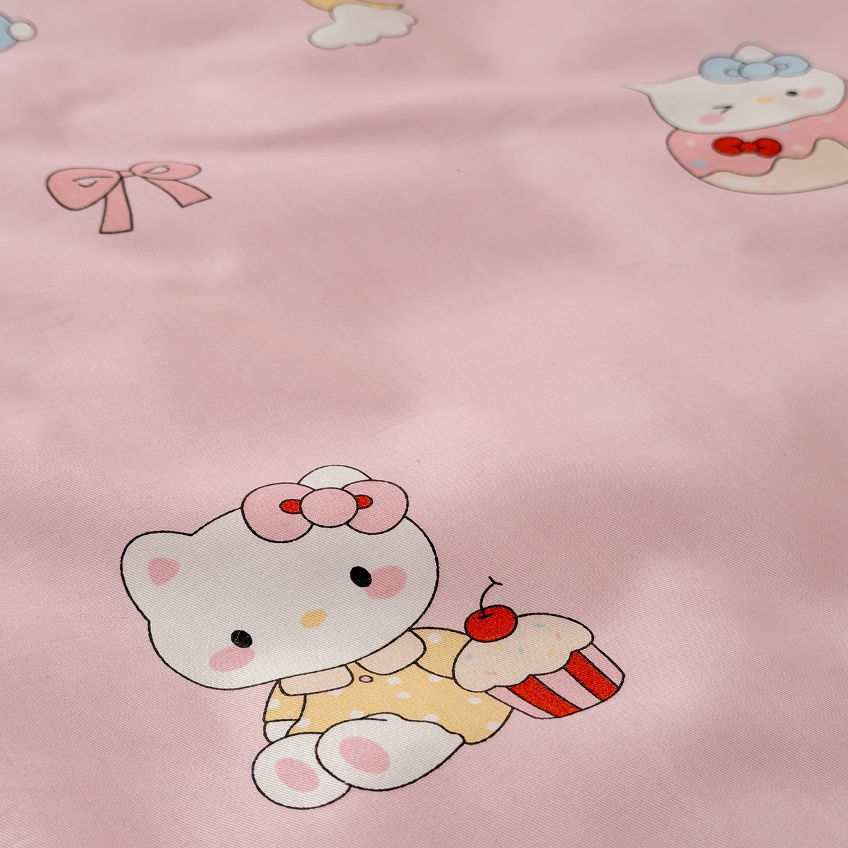 91家纺网 家纺一手货源 找家纺 嗨生活 2026新款全棉儿童床垫幼儿园床垫床褥拼床床垫 粉红猫