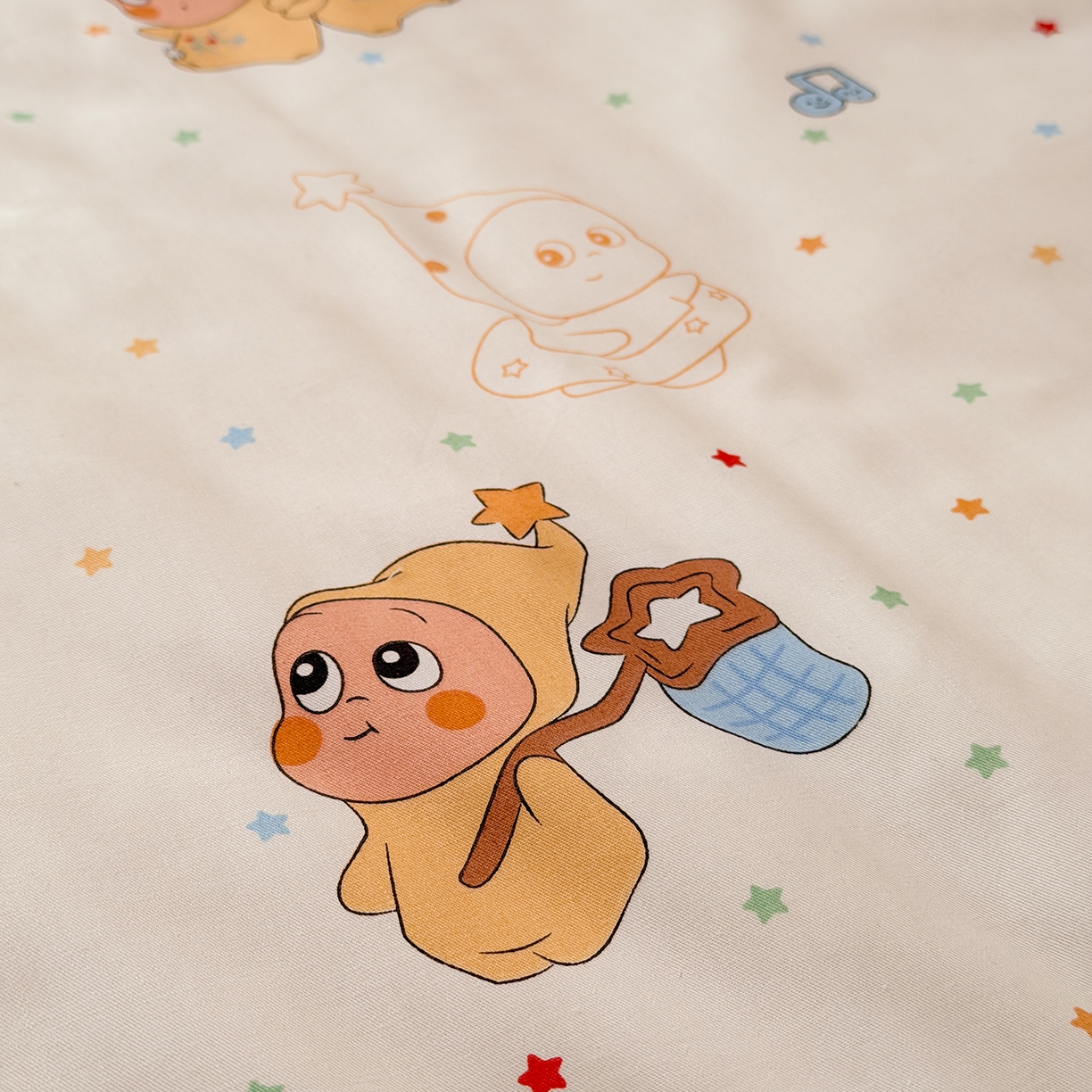 91家纺网 家纺一手货源 找家纺 嗨生活 2026新款全棉儿童床垫幼儿园床垫床褥拼床床垫 小星人