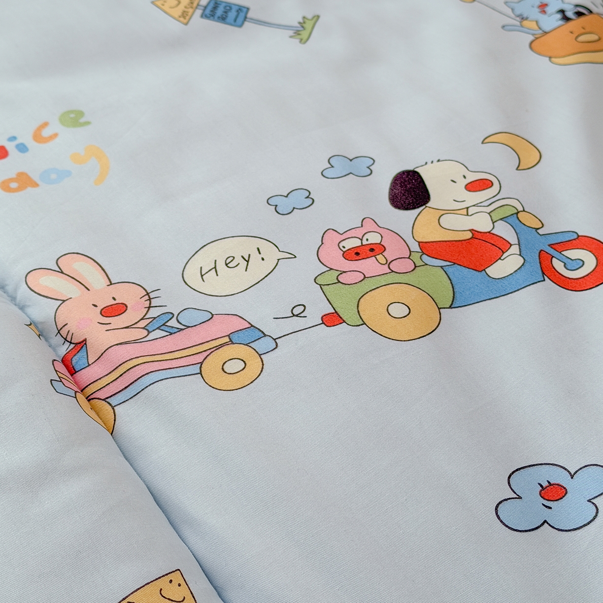 91家纺网 家纺一手货源 找家纺 嗨生活 2026新款全棉儿童床垫幼儿园床垫床褥拼床床垫 调皮宝贝