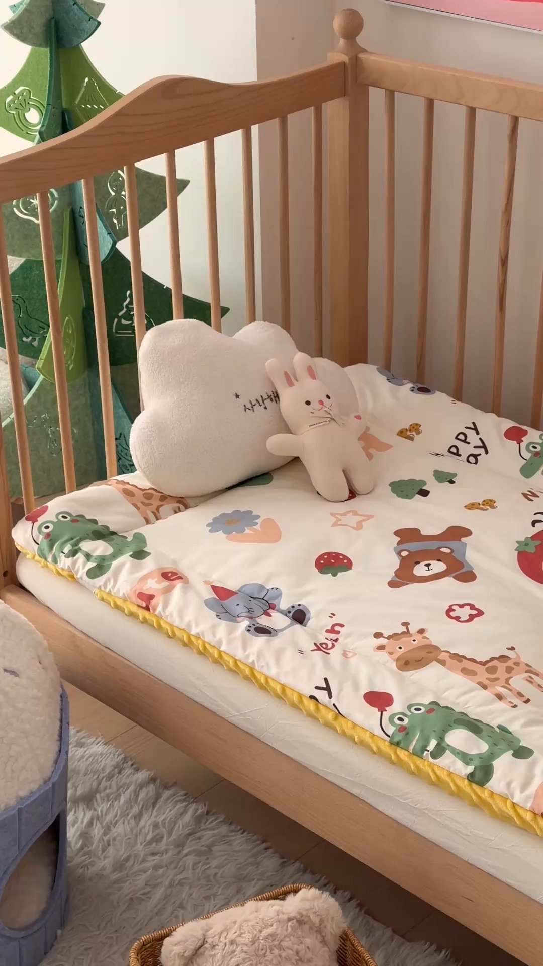 91家纺网 家纺一手货源 找家纺 嗨生活 2026新款全棉儿童床垫幼儿园床垫床褥拼床床垫 布拉乐园