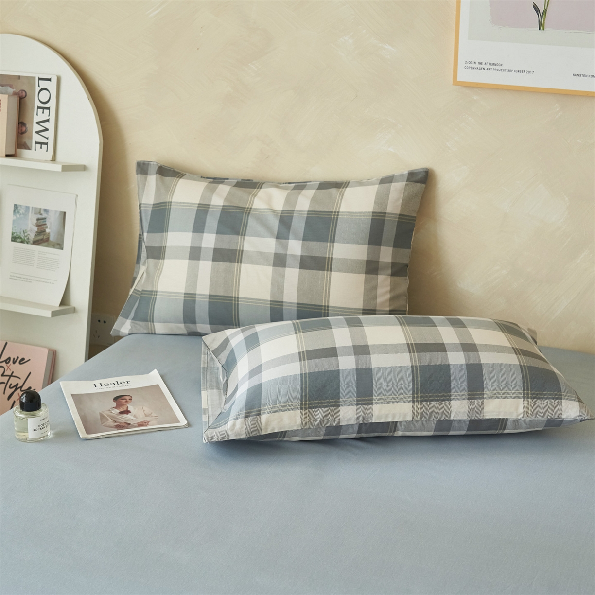 91家纺网 家纺一手货源 找家纺 恬思语家纺 2026春夏新款里外全棉印花棉花夏被空调被夏凉被夏被四件套 简约风尚