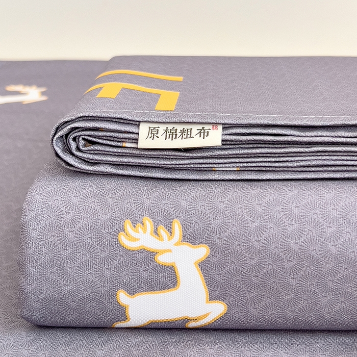 91家纺网 家纺一手货源 找家纺 （总）义博家纺 2026新款原棉老粗布床单凉席