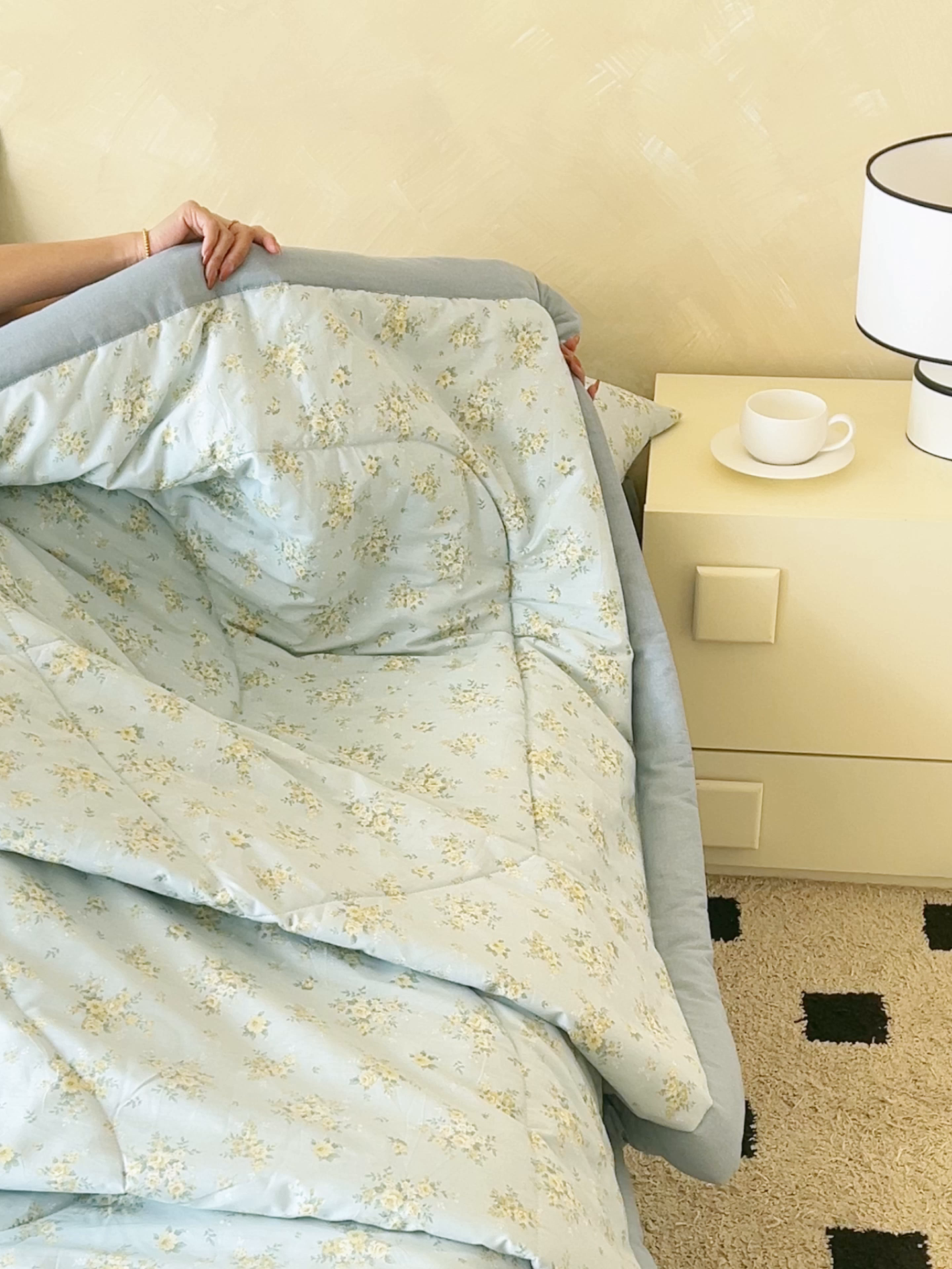 91家纺网 家纺一手货源 找家纺 恬思语家纺 2026春夏新款里外全棉印花棉花夏被空调被夏凉被夏被四件套 沁香-兰