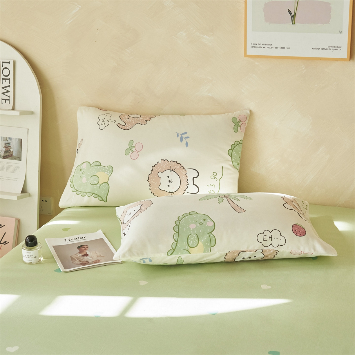 91家纺网 家纺一手货源 找家纺 恬思语家纺 2026春夏新款里外全棉印花棉花夏被空调被夏凉被夏被四件套 森岛精灵