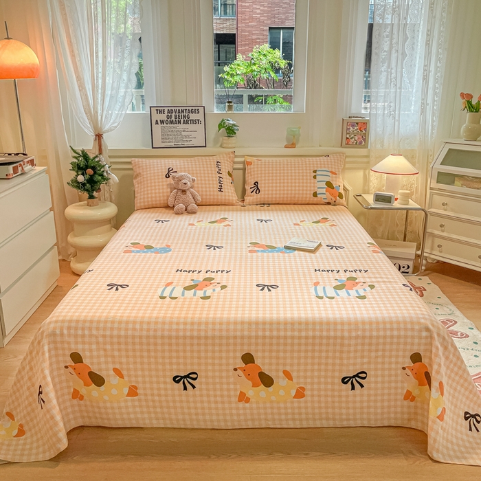 91家纺网 家纺一手货源 找家纺 （总）义博家纺 2026新款原棉老粗布床单凉席