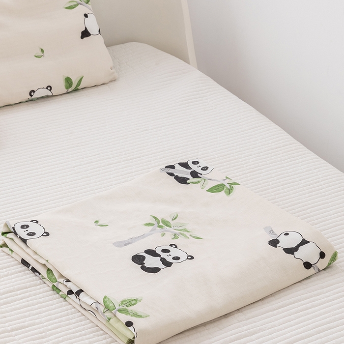 91家纺网 家纺一手货源 找家纺 （总）嗨生活 2026新款7A抗菌全棉纱布夏被儿童夏被幼儿园夏被夏被毯