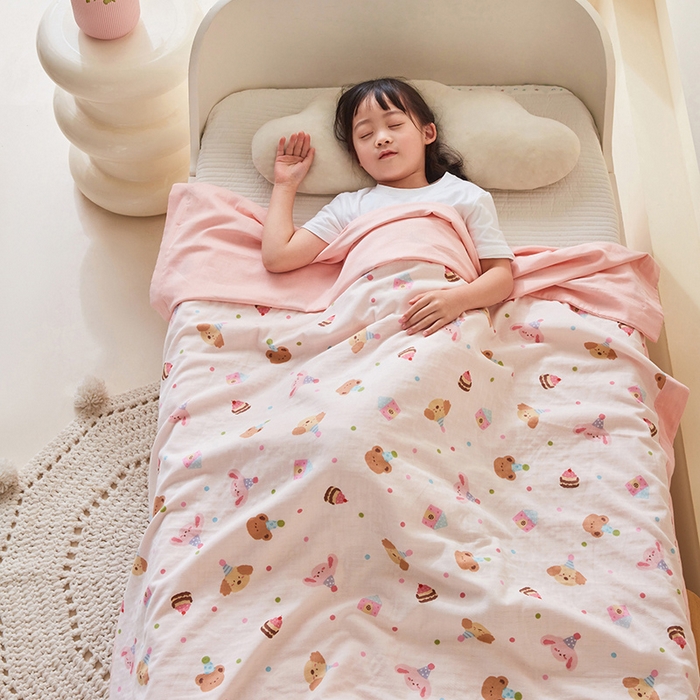 嗨生活 2026新款7A抗菌全棉纱布夏被儿童夏被幼儿园夏被夏被毯 欢乐时光