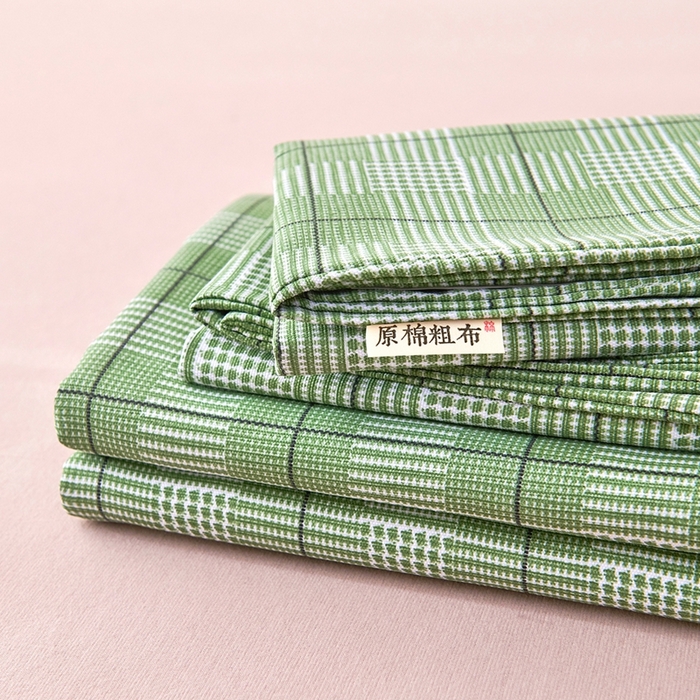 91家纺网 家纺一手货源 找家纺 （总）义博家纺 2026新款原棉老粗布床单凉席