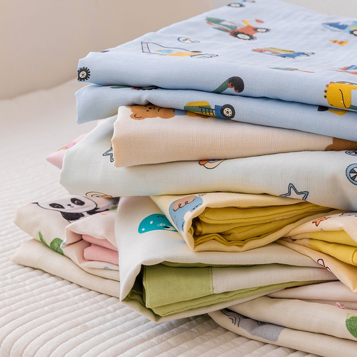 嗨生活 2026新款7A抗菌全棉纱布夏被儿童夏被幼儿园夏被夏被毯 组合图