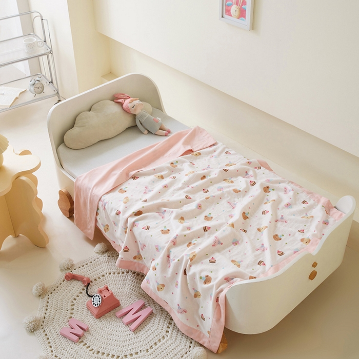 91家纺网 家纺一手货源 找家纺 嗨生活 2026新款7A抗菌全棉纱布夏被儿童夏被幼儿园夏被夏被毯 欢乐时光