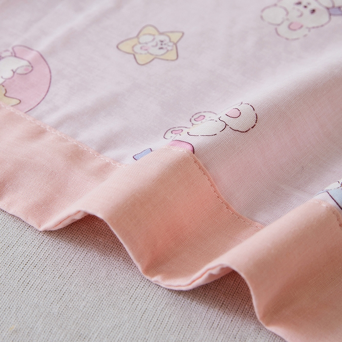 91家纺网 家纺一手货源 找家纺 嗨生活 2026新款7A抗菌全棉纱布夏被儿童夏被幼儿园夏被夏被毯 萌萌小兔