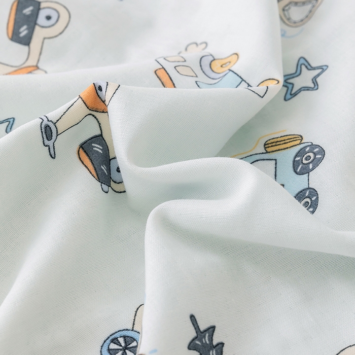 91家纺网 家纺一手货源 找家纺 嗨生活 2026新款7A抗菌全棉纱布夏被儿童夏被幼儿园夏被夏被毯 汽车乐园