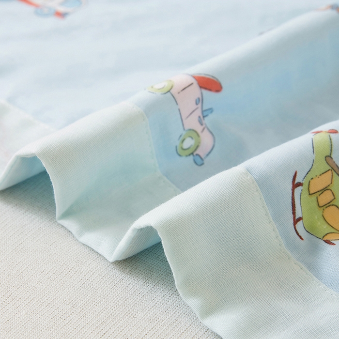 91家纺网 家纺一手货源 找家纺 嗨生活 2026新款7A抗菌全棉纱布夏被儿童夏被幼儿园夏被夏被毯 汽车小分队