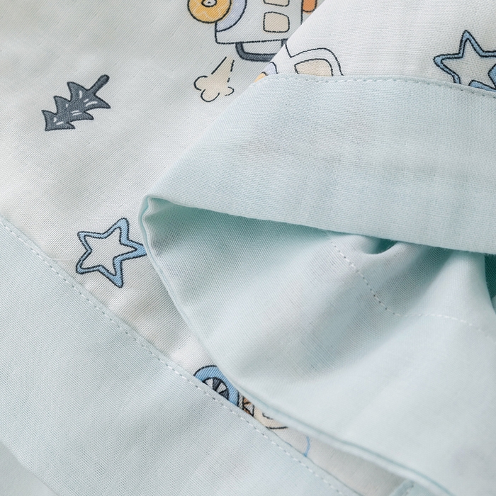 91家纺网 家纺一手货源 找家纺 嗨生活 2026新款7A抗菌全棉纱布夏被儿童夏被幼儿园夏被夏被毯 汽车乐园