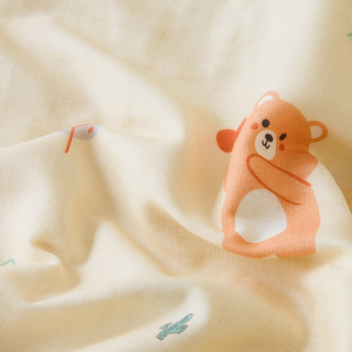 91家纺网 家纺一手货源 找家纺 嗨生活 2026新款7A抗菌全棉纱布夏被儿童夏被幼儿园夏被夏被毯 狮子王国