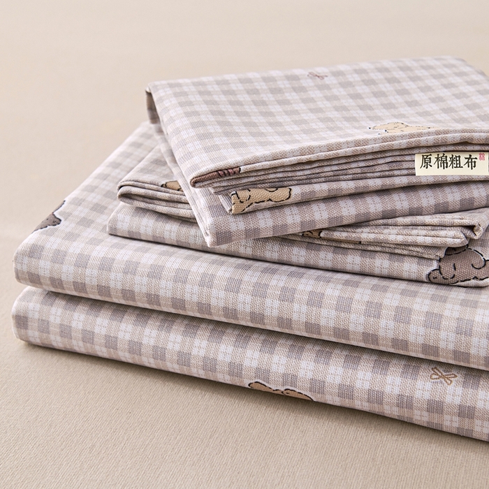 91家纺网 家纺一手货源 找家纺 （总）义博家纺 2026新款原棉老粗布床单凉席
