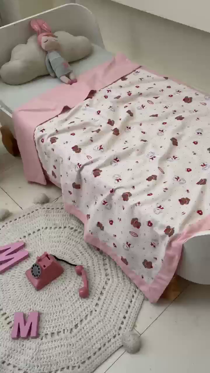 91家纺网 家纺一手货源 找家纺 嗨生活 2026新款7A抗菌全棉纱布夏被儿童夏被幼儿园夏被夏被毯 奶牛小狗