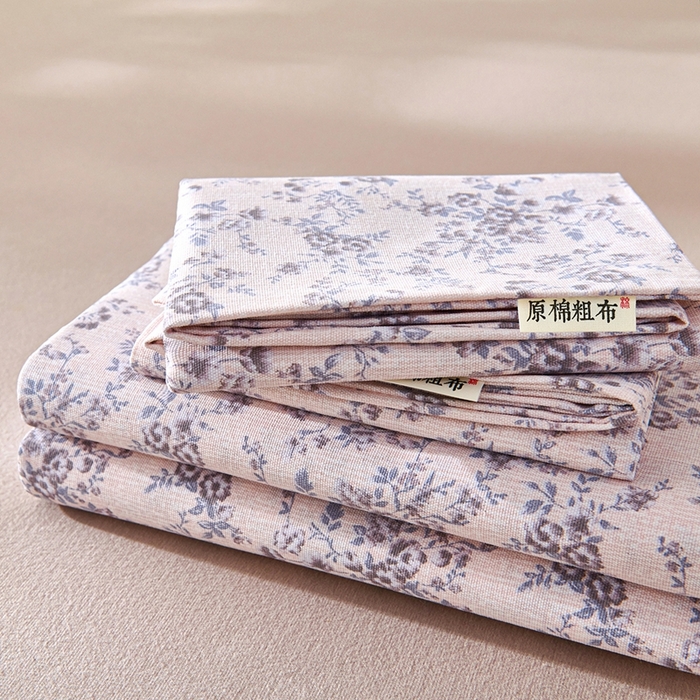 91家纺网 家纺一手货源 找家纺 （总）义博家纺 2026新款原棉老粗布床单凉席
