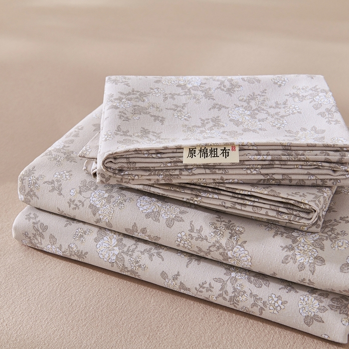 91家纺网 家纺一手货源 找家纺 （总）义博家纺 2026新款原棉老粗布床单凉席
