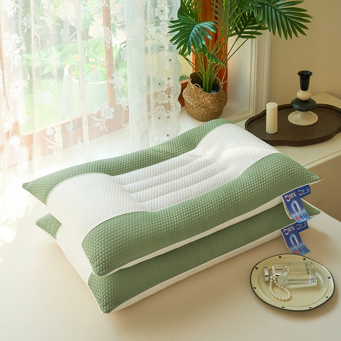 91家纺网 家纺一手货源 找家纺 （总）仁宇枕业 2026新款夏季透气中间网凉豆豆决明子枕头枕芯