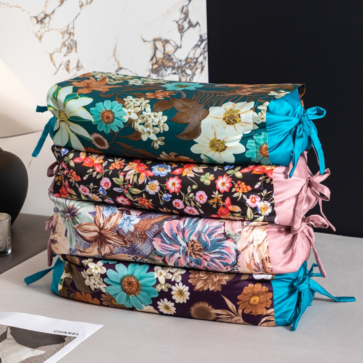 91家纺网 家纺一手货源 找家纺 （总）仁宇枕业 2026新款新品全棉长绒棉花开富贵系列全荞麦枕头枕芯