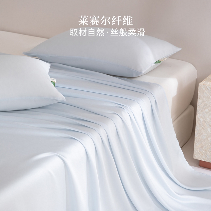 91家纺网 家纺一手货源 找家纺 （总）眠博士 60S莱赛尔天丝纯色床单单品床单单件
