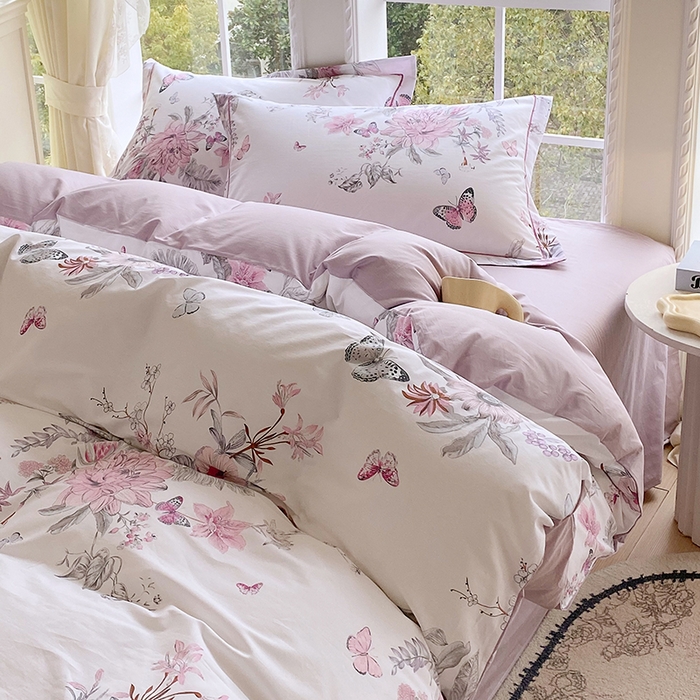 91家纺网 家纺一手货源 找家纺 （总）星期三家纺 2026春夏新款铂金全棉纯棉13372印花四件套