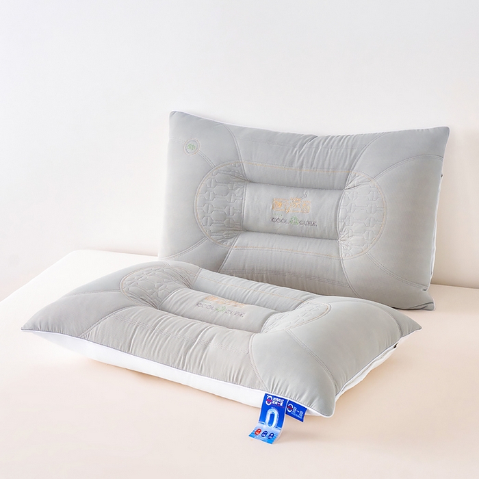 仁宇枕业 2026新款夏季冰凉清凉护颈枕头睡个良方定型中低枕头枕芯 清凉一夏睡个良方枕-灰色