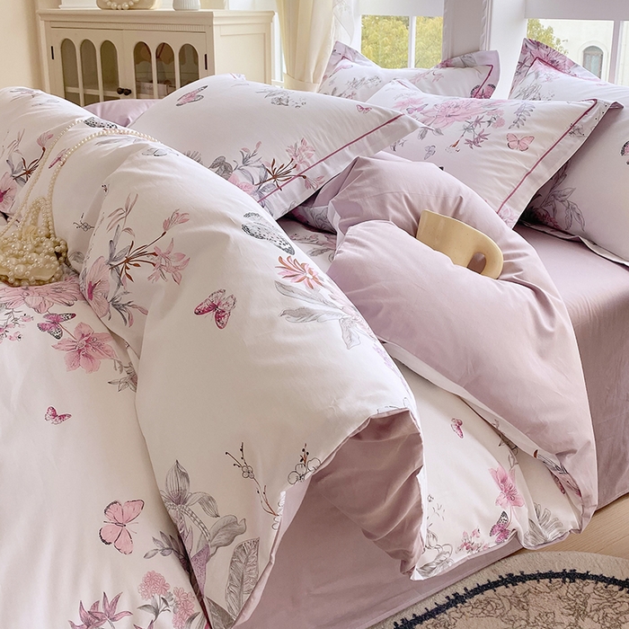 91家纺网 家纺一手货源 找家纺 （总）星期三家纺 2026春夏新款铂金全棉纯棉13372印花四件套