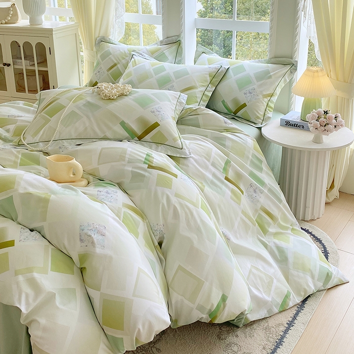 91家纺网 家纺一手货源 找家纺 （总）星期三家纺 2026春夏新款铂金全棉纯棉13372印花四件套