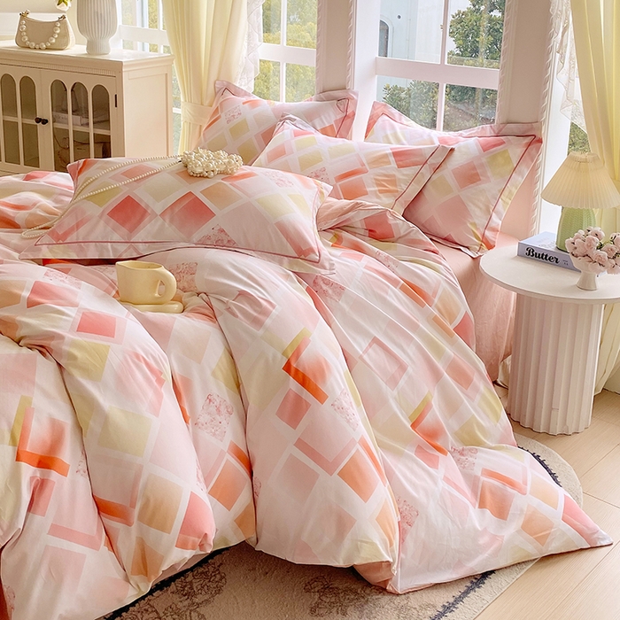 91家纺网 家纺一手货源 找家纺 （总）星期三家纺 2026春夏新款铂金全棉纯棉13372印花四件套