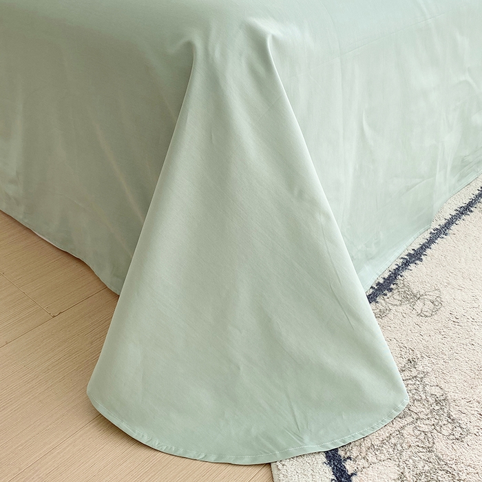 91家纺网 家纺一手货源 找家纺 星期三家纺 2026春夏新款铂金全棉纯棉13372印花四件套 月影-绿