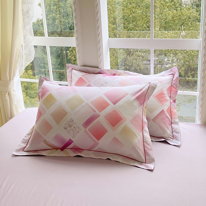 91家纺网 家纺一手货源 找家纺 星期三家纺 2026春夏新款铂金全棉纯棉13372印花四件套 布鲁斯-紫